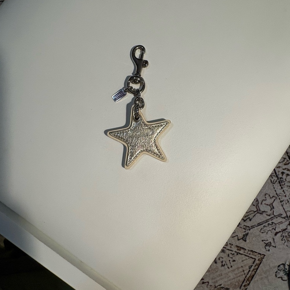 Coach Silver Star Keychain - Picture 7 of 7